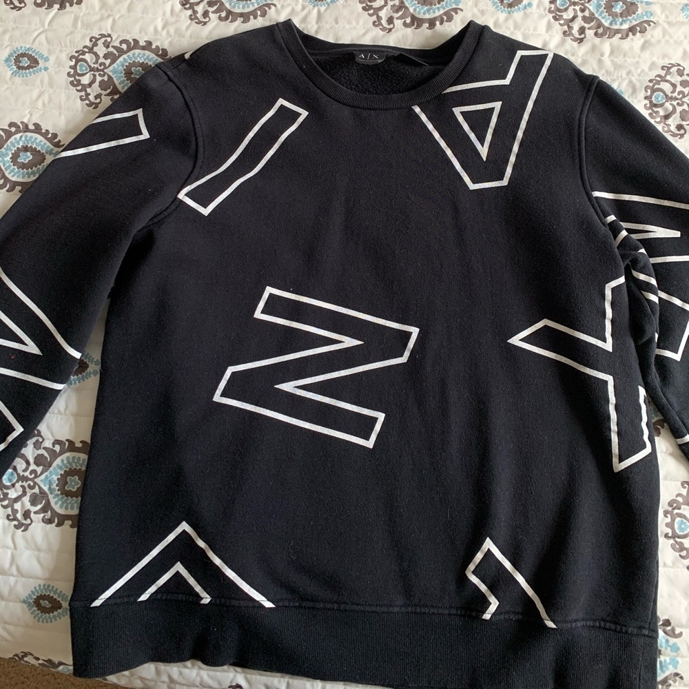 Men’s Armani Exchange crew neck hoodie (unisex)